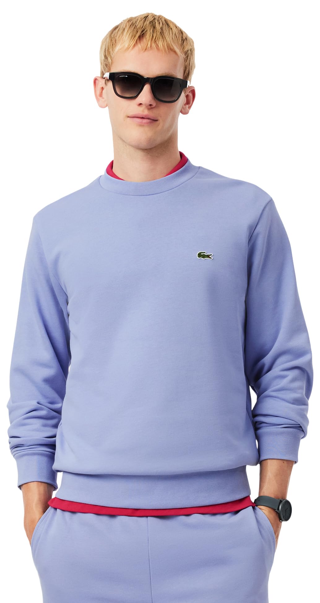 Lacoste Men's Essentials Non-Brushed Crew Neck Sweat