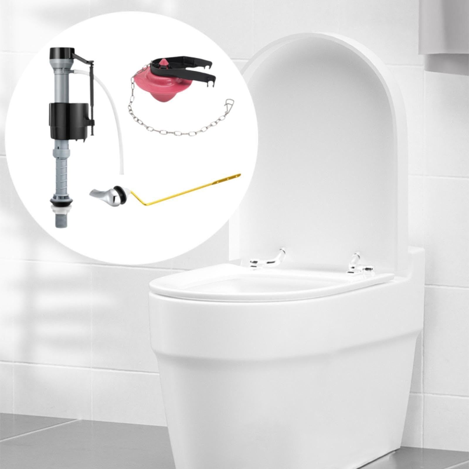 Universell Verstellbares Füllventil für Den Spülkasten mit Auslaufsicherer Dichtung, Armaturenset, Spülkastenzubehör, Toilettenteile, Rot T4213
