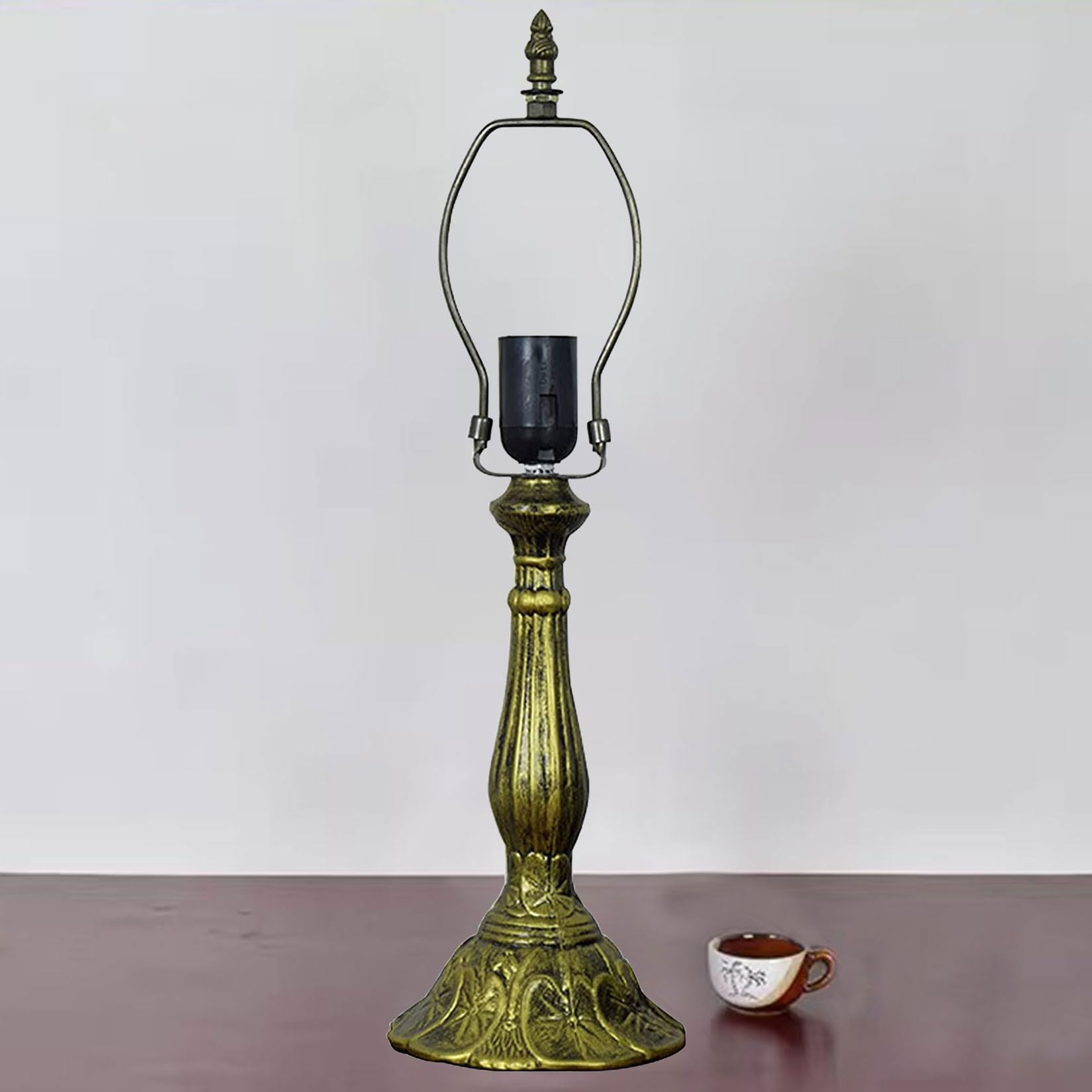 Pied de lampe de table bronze 19" pour illuminer votre salon chaleureux