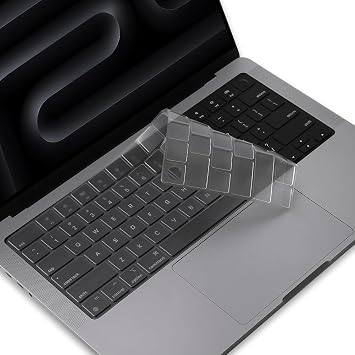 ProElife Keyboard Cover Skin for 2026-2021 MacBook Pro 14 inch 16 inch M5 M4 M3 M2 M1 Pro/Max Chip Accessory U.S Enter Ultra Thin TPU Protector Transparent