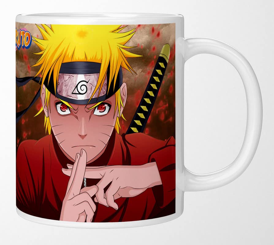 PrintingZone Compatible Print with Naruto 350ml Printed Coffee Mug - Premium Ceramic Cup Pack of 1 (CM-115)