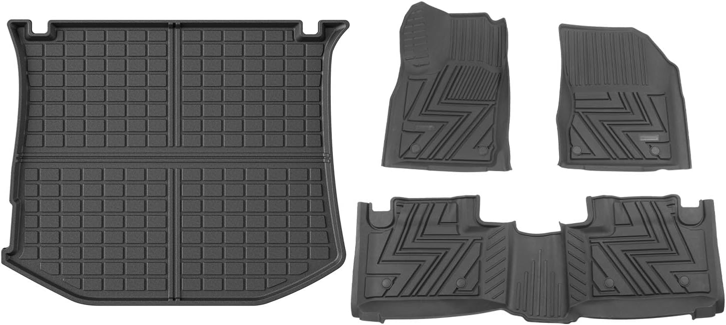 powoq Floor Mat Compatible with 2011-2021 Jeep Grand Cherokee Cargo Mat Floor Liner TPE Trunk Cargo Liner Replacement for 2011-2021 Jeep Grand Cherokee Accessories