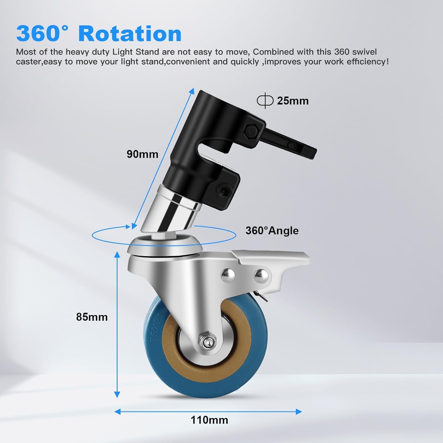 Pieds De Lit Avec Roulettes En Caoutchouc Pour Hôtels