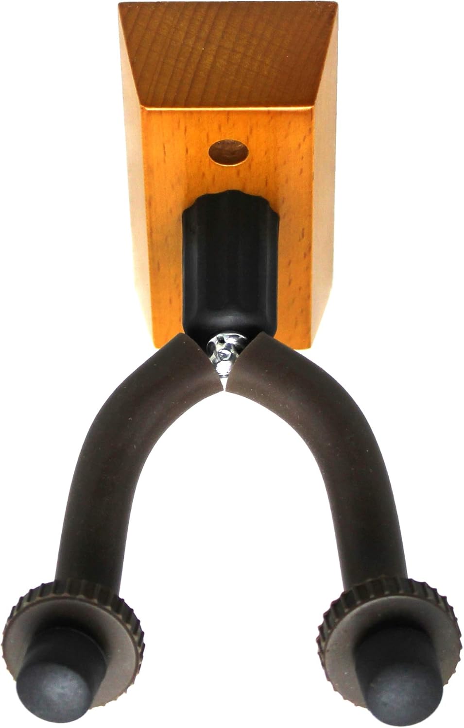 BlueDot Trading ~ Universal Guitar Holder Wall Bracket Mount Hook for Acoustic, Bass, Classical, Ukulele and Electric Guitars, Cherry Stain Wood Base, Mounting Hardware Included (10-Pack)