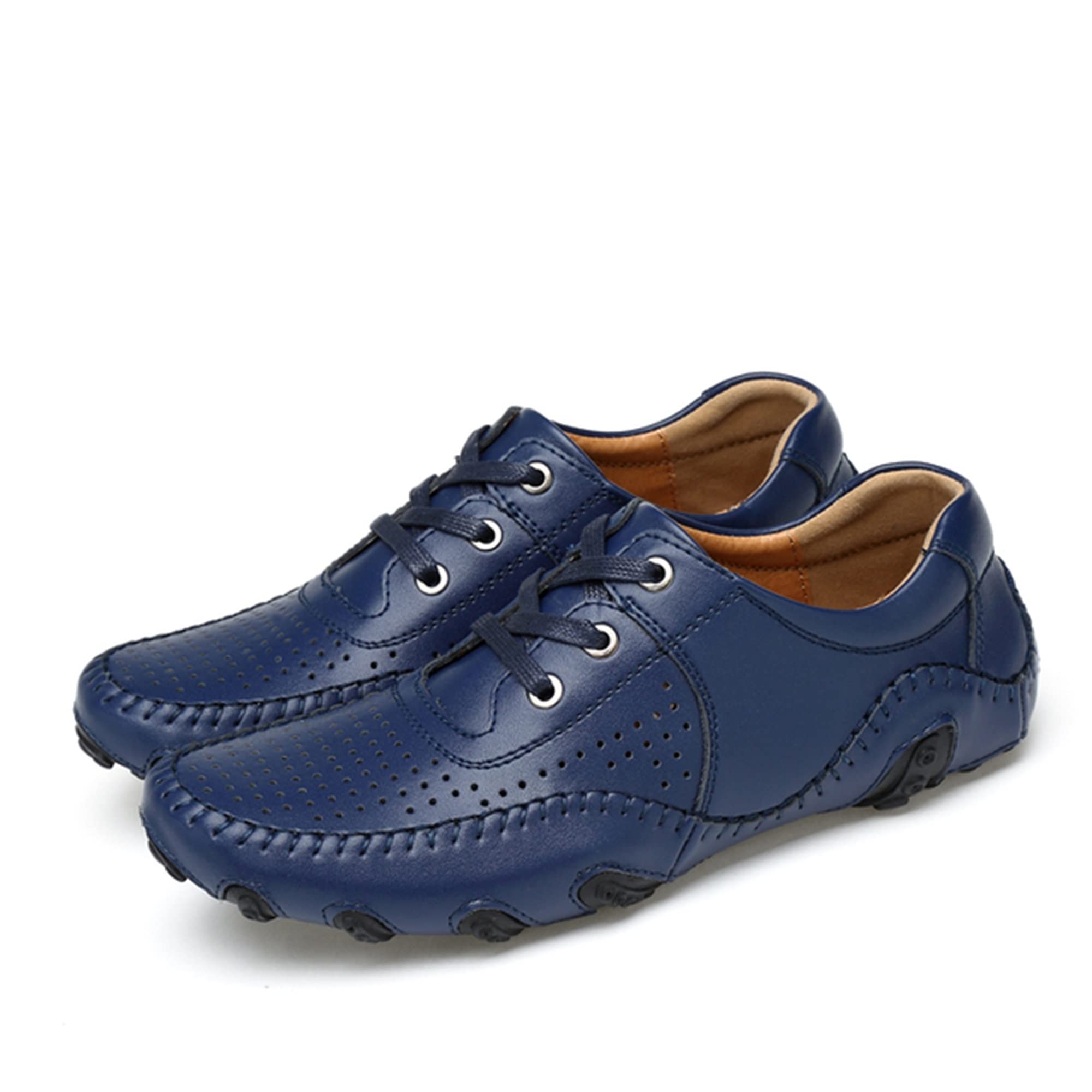 Chaussures de golf en cuir pour homme - Printemps et été - Confortables - Pour grandes tailles 38-46