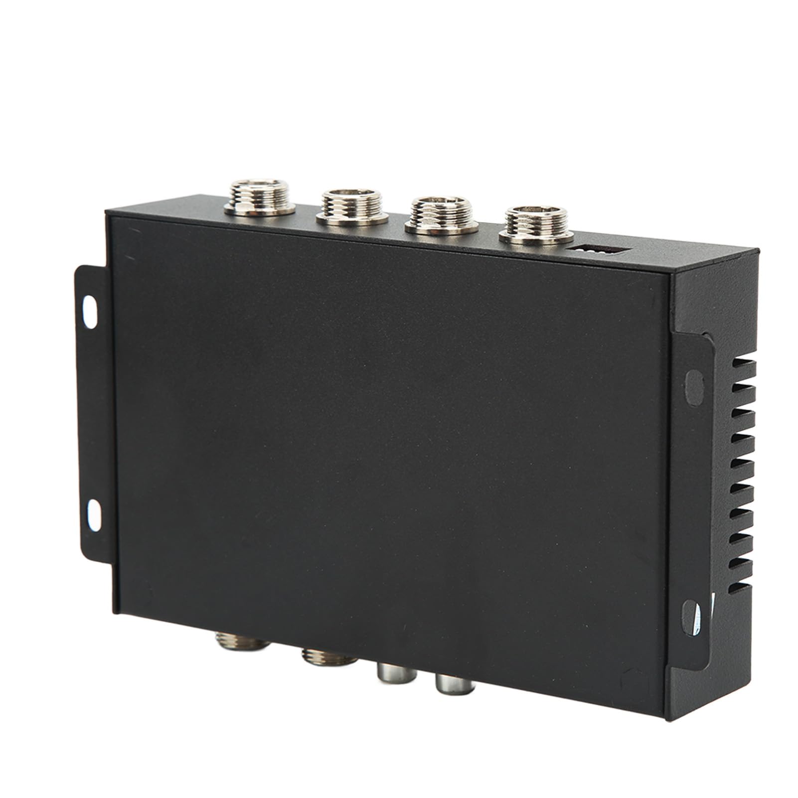 Dilwe 4-kanałowy Rozdzielacz Wideo, Metalowa Skrzynka Sterownicza do Kamery Cofania z ABS, DC12V 24V PAL 720x576 25fps, 4 Wejścia 2 Wyjścia Zdalny Przełącznik dla Ciężarówek Autobusów Parkowanie łodzi