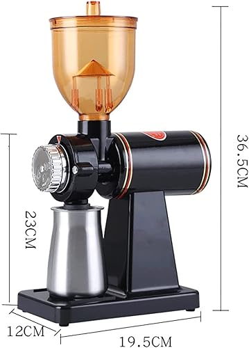 Miniatura 6 de Molinillo de café pequeño, molinillo de café eléctrico, molinillo de acero inoxidable, molienda rápida en 5 segundos, 8 niveles de ajuste de