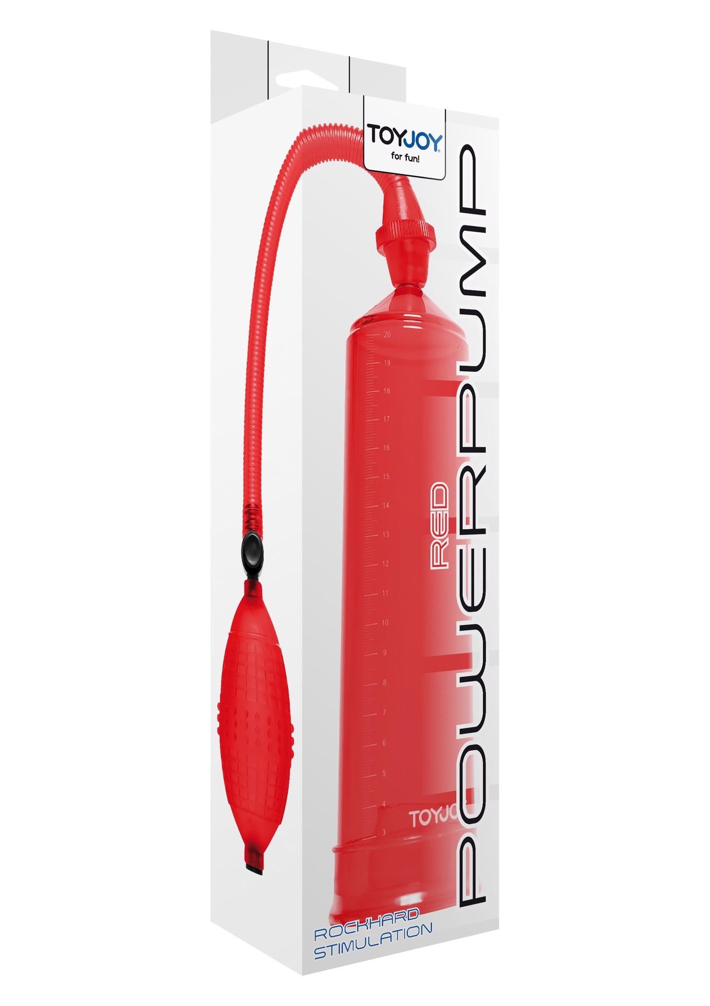 Pompa Sviluppatore Pene 21 x 5,5 cm, ROSSO