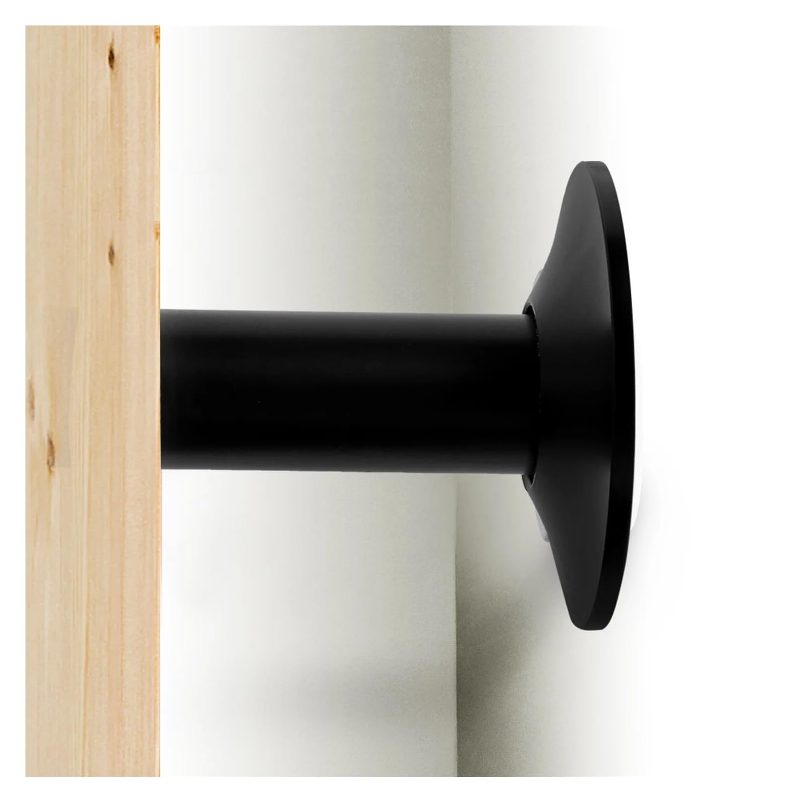 Tope Puerta Tope de puerta resistente negro, tope metal for, comercial, for suelo, pared, vidrio