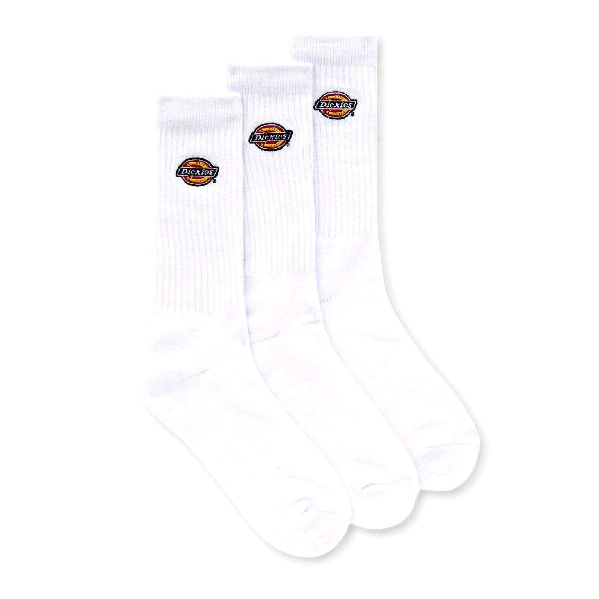 Dickies Men's White Valley Grove Mid Socks Eu 39-42