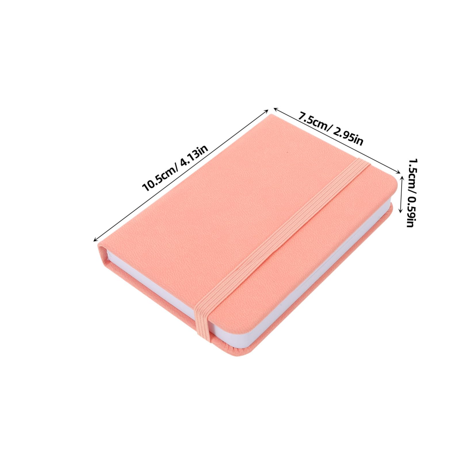 Zerodeko 10 Stück Kleiner Notizbücher A7 Rosa aus Pu Leder mit Papier | Tragbares Notizbuch, Minimalistischer Tagesplaner für Büro und Reisen, Schulanfang Party