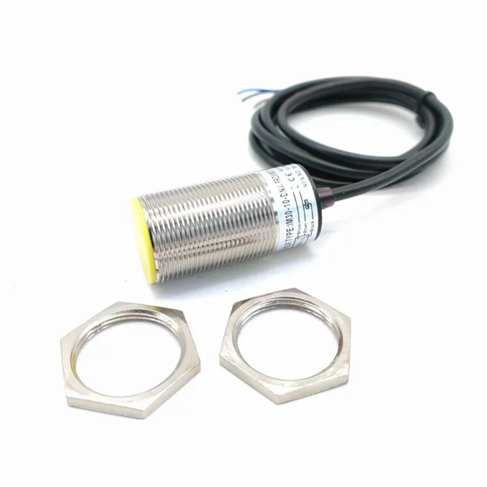 Indukcyjny przełącznik czujnika zbliżeniowego 30 mm NPN M30 NO NC DC 6-36 V 3 przewody typ cylindra 10 mm czujniki odległości wykrywania (NPN NO)
