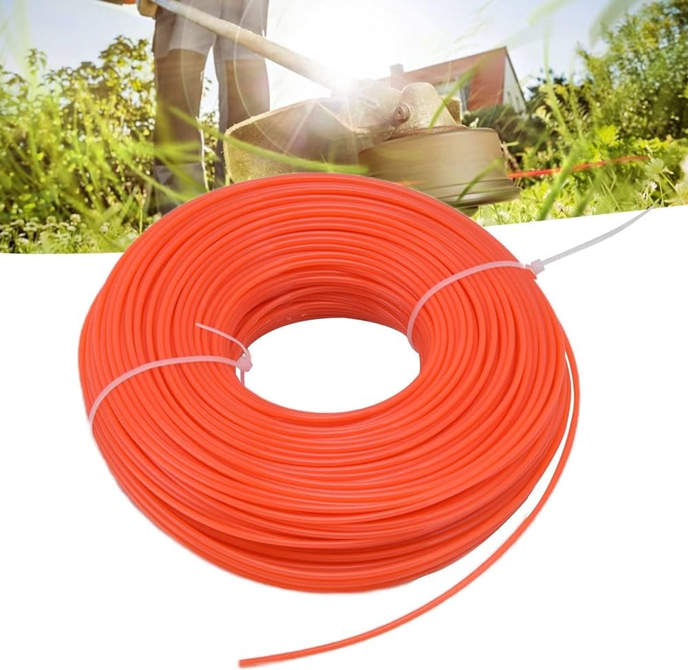 15 Meter 3MM Square Trimmer Line – Versatile Heavy-Duty Weed Eater Replacement String for Effortless Cutting Through Thick Grass-image-1