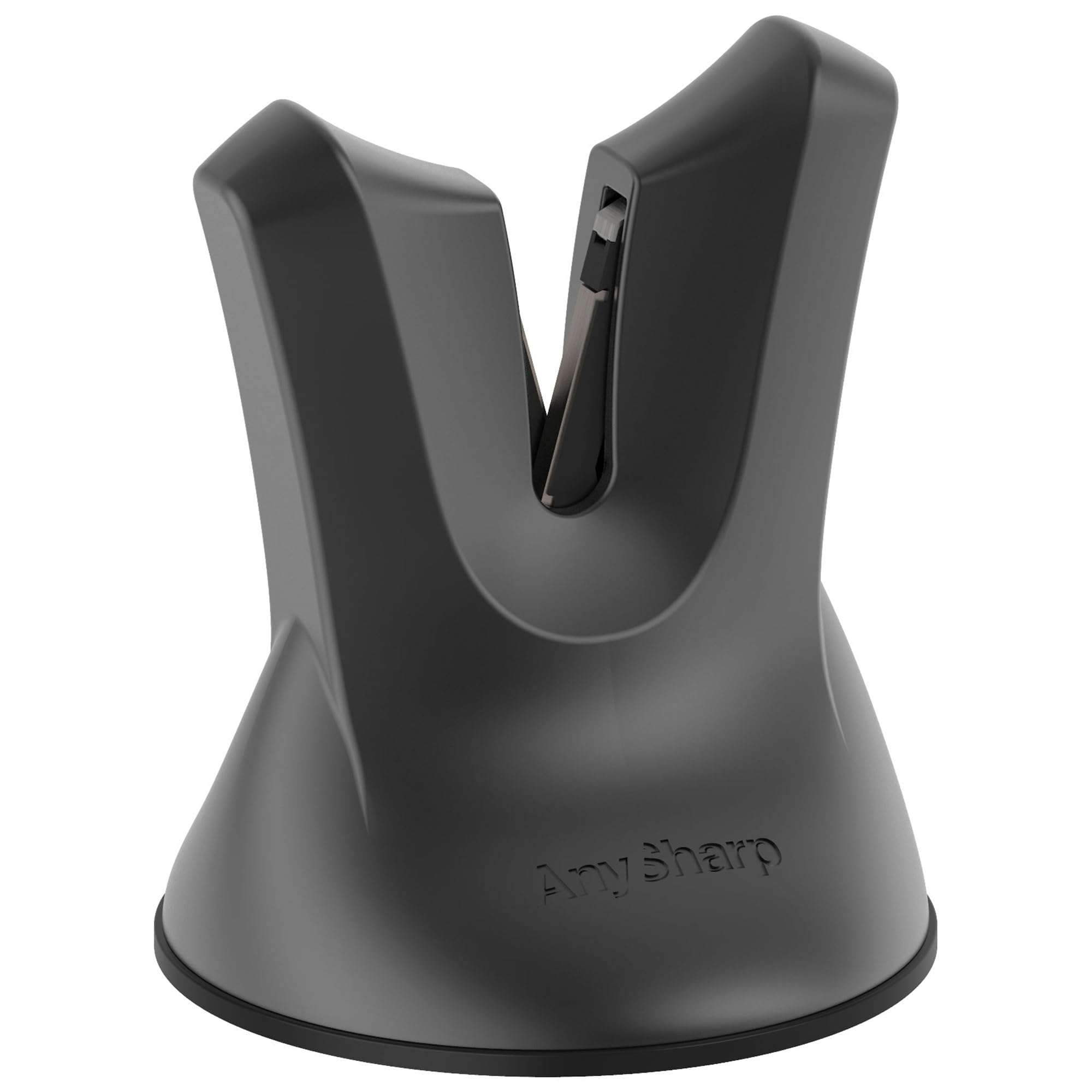 AnySharp XBlade Professional Knife Sharpener with PowerGrip, Gun Metal