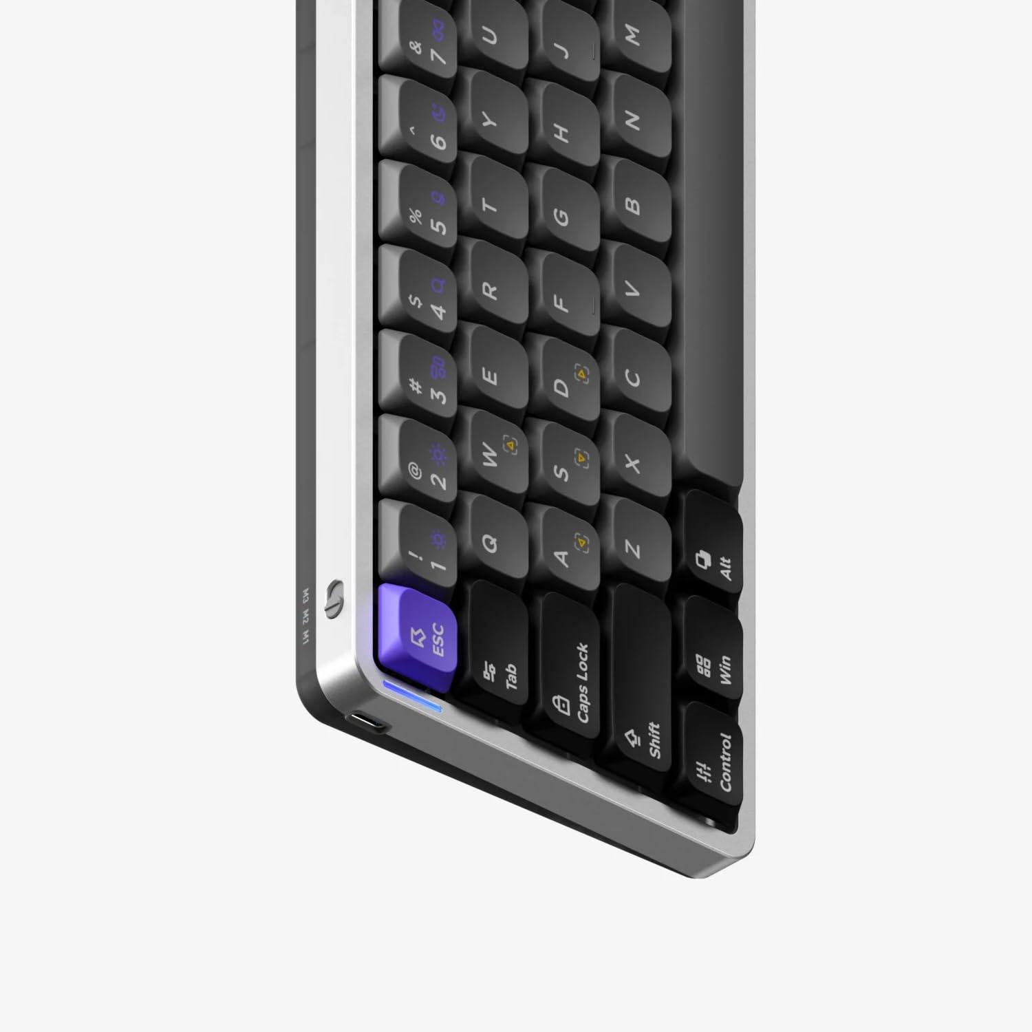 nuphy Air60 HE - Tastiera da gioco con interruttore magnetico, 61 tasti, compatta al 60%, punto di azionamento regolabile, frequenza di polling 8K Hz, interruttori effetto Hall Keyboared interruttore
