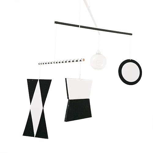 Munari mobile Montessori toy white black felt Baby Shower bath Christmas New Year's gift Inspired Visual