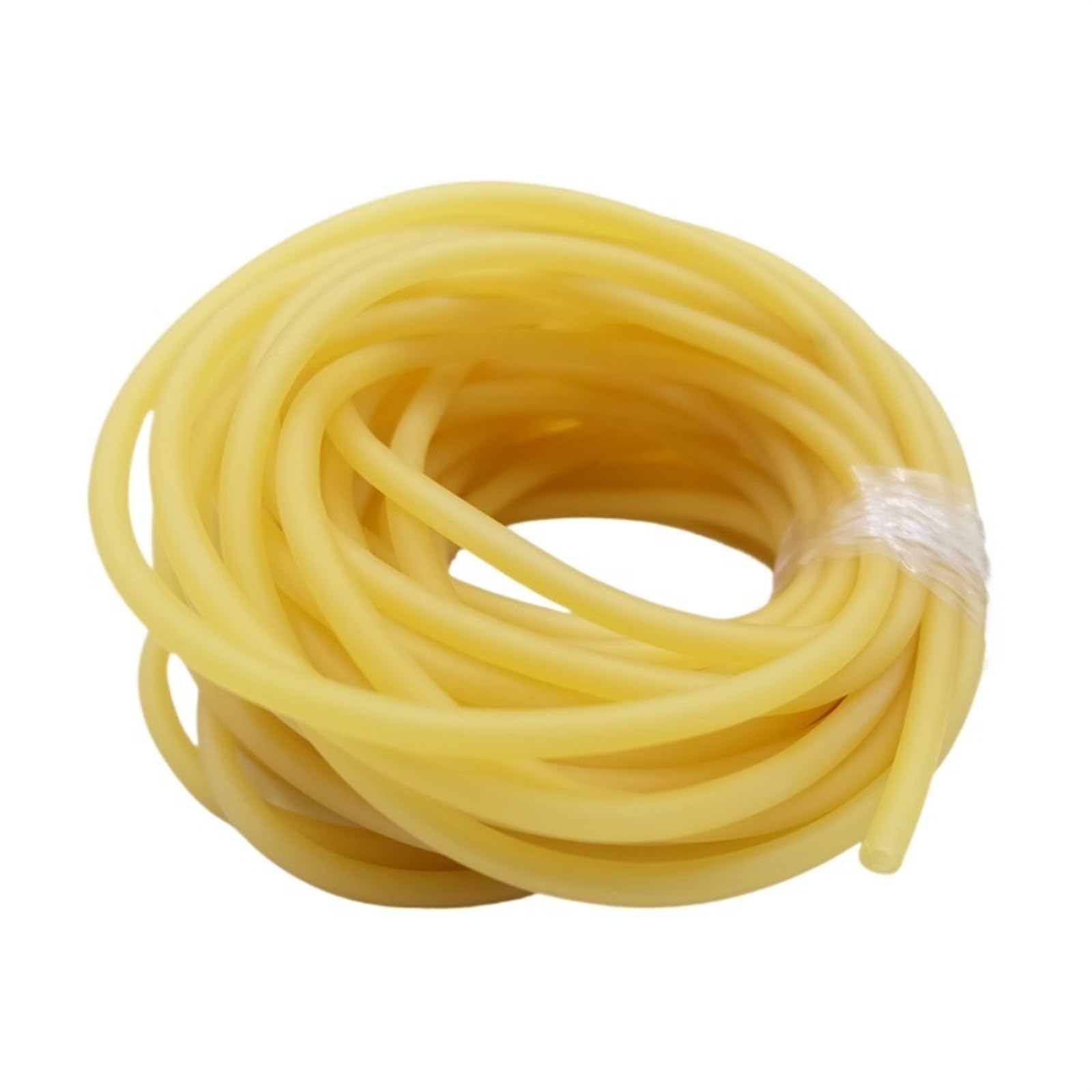 Flexible Conduit Latex Rubber Hoses Antifreeze Tension Rope Pipe High Resilient Elastic Tube Outdoor Conduit for Electrical Cable(Yellow,2M,ID1.6mm X OD3.6mm)