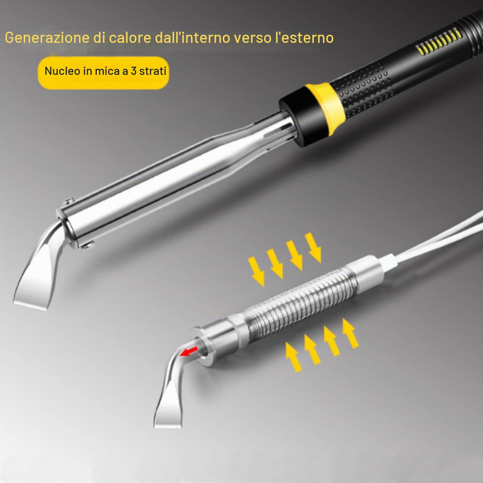 Saldatore elettrico, 220V 150W Strumento per saldatura a pistola ad alta potenza per ferro stiro elettrico ad alta potenza (spina europea)