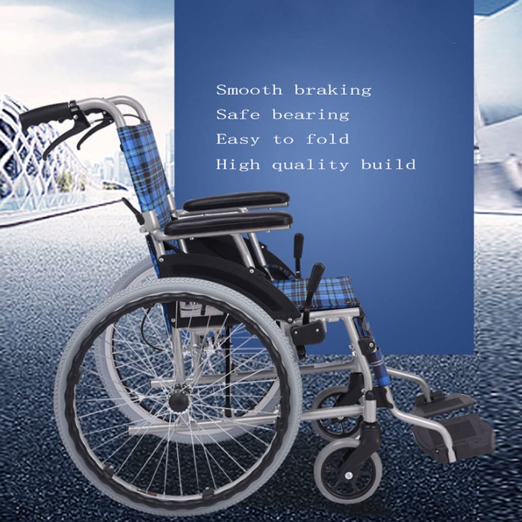 Carrello da Viaggio Portatile for Sedia a rotelle for la Mobilità all'aperto Manuale in Alluminio