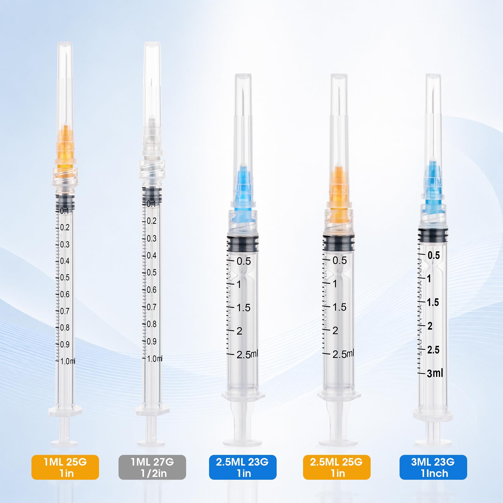 1ml Syringes with 27G 1/2 Inch(13mm), 1cc Luer Lock Syringes, 20 Pack — Amazon image 7
