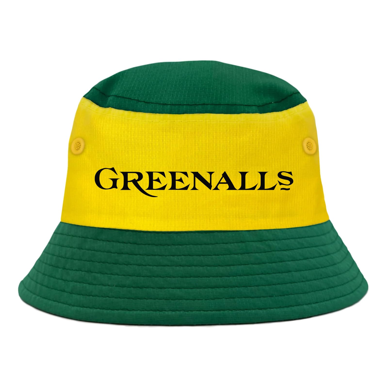 Fan Originals Men's Green/Yellow Text Newcastle Bucket Hat Tricolour Yellow M/L