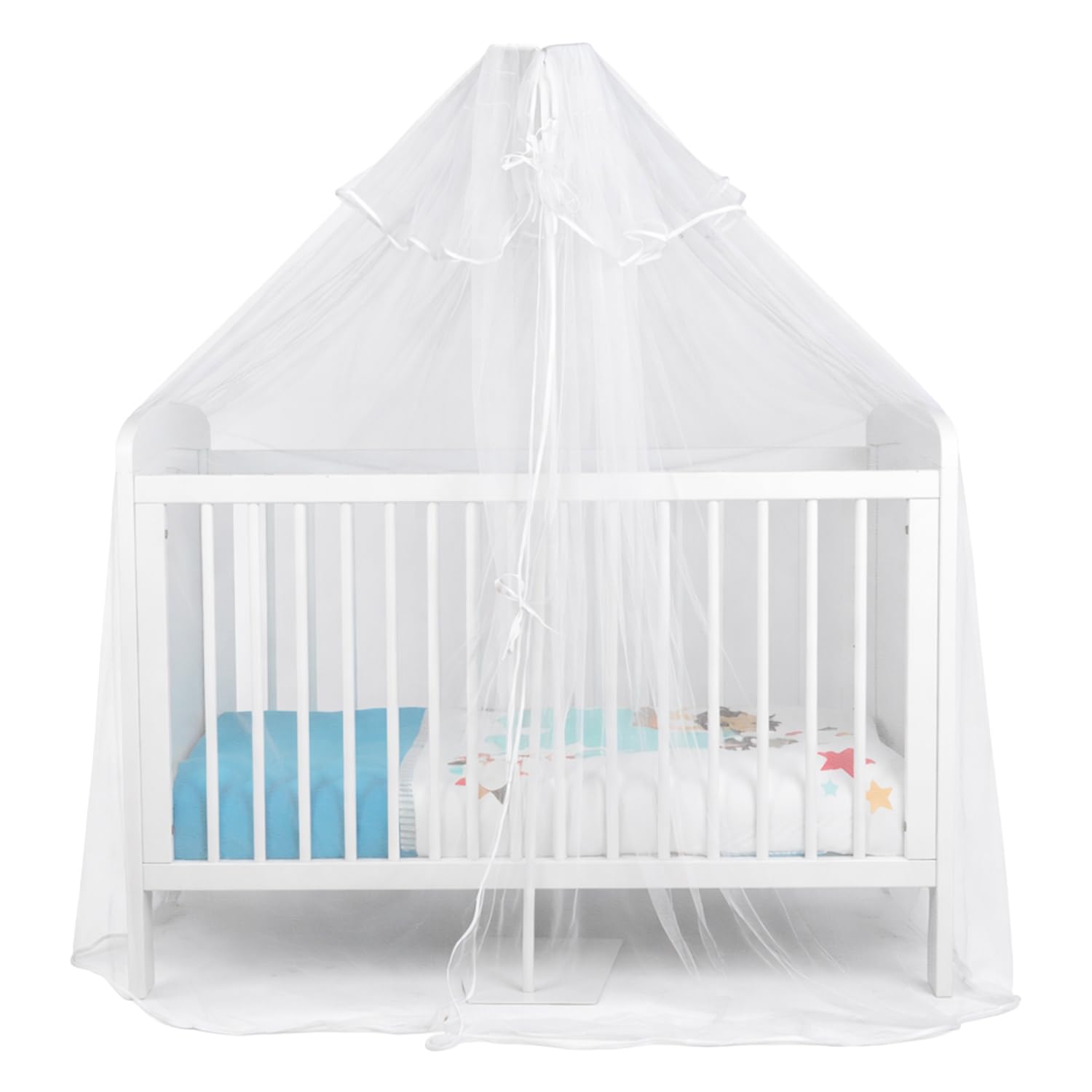THERMOBABY - POSI MOUTIK - Support de Moustiquaire Bébé à Poser avec Moustiquaire Incluse – Structure Stable et Sécurisée – Protection Anti-Moustiques et Insectes - Blanc