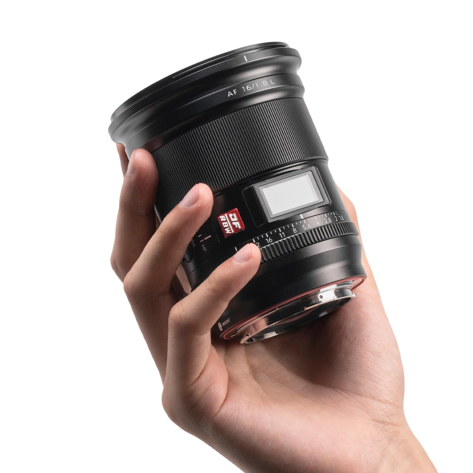 VILTROX AF 16 mm F1.8 Full Format L Mount, livello professionale, grandangolo, autofocus digitale DF, obiettivo fotocamera con schermo LCD, pulsante regolabile AF/MF interruttore per fotocamere a L