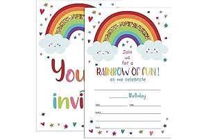 Rainbow Birthday Invitations: A Burst of Colors for Unforgettable Celebrations