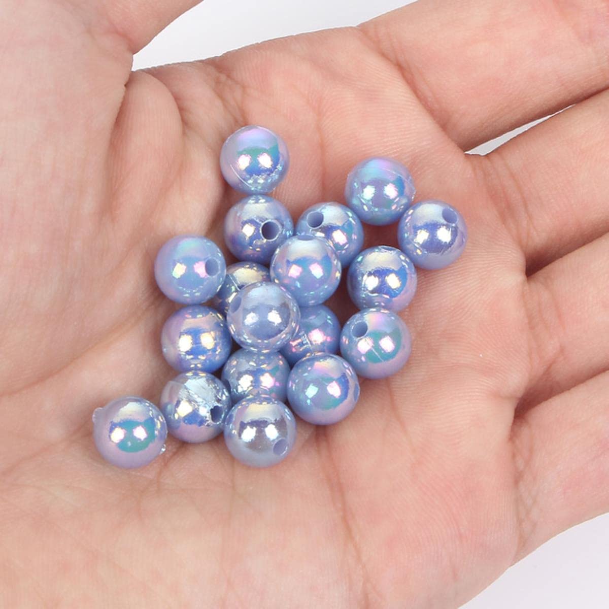 MAHAVIMOKSA – 50 Perline Rotonde In Acrilico Traslucido, 16 Mm, Colori Assortiti Per Bigiotteria Fai Da Te