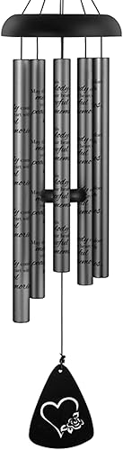 Carson Campana de viento conmemorativa de 30 pulgadas con los recuerdos pacíficos, campanilla de duelo Campana de viento conmemorativa para