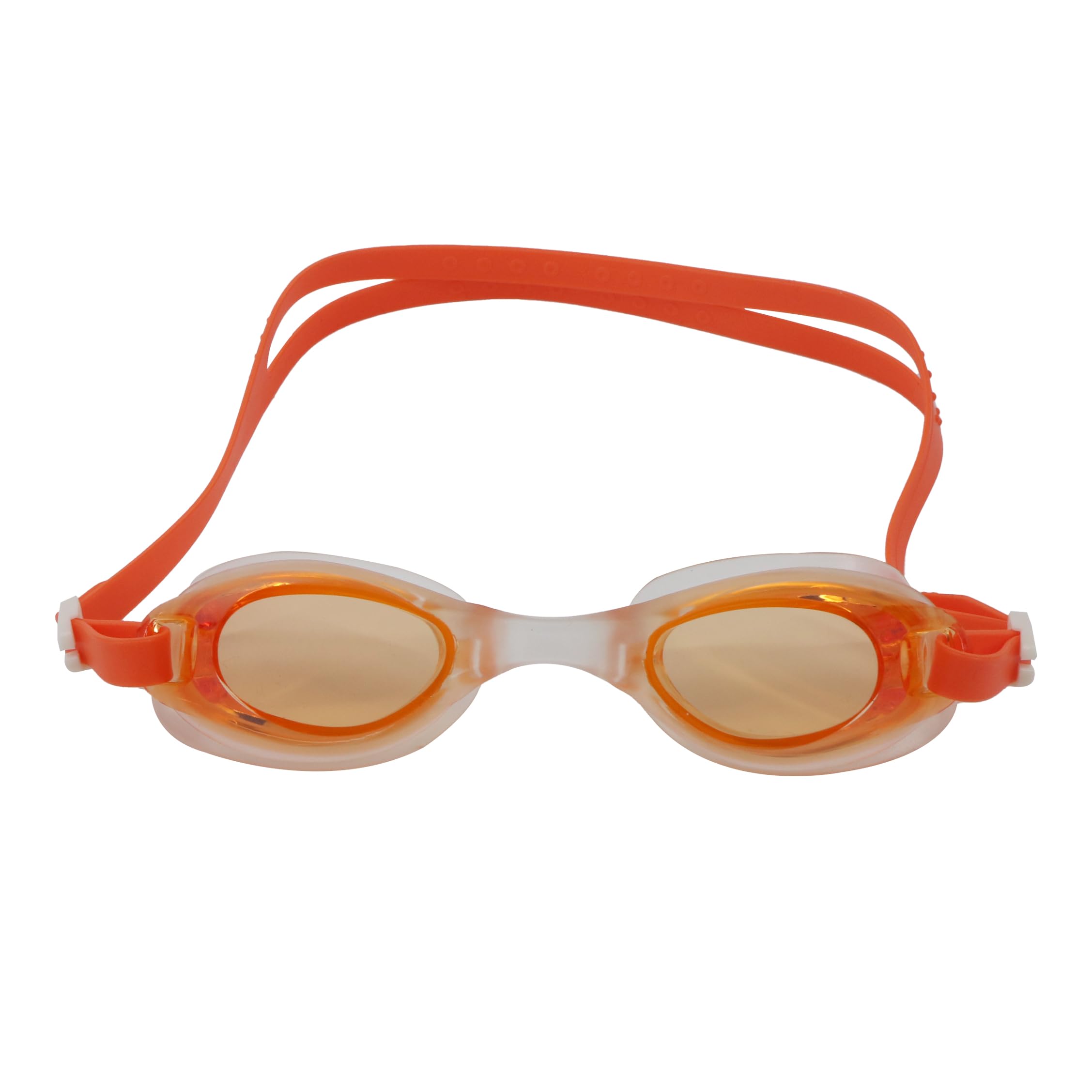 I-Swim Swimming Goggles | For Men & Women's | Material: Silicon | UV and Anti Fog Protection | Leak-Proof | Comfortable Fit & Adjustable Strap | Color: Orange
