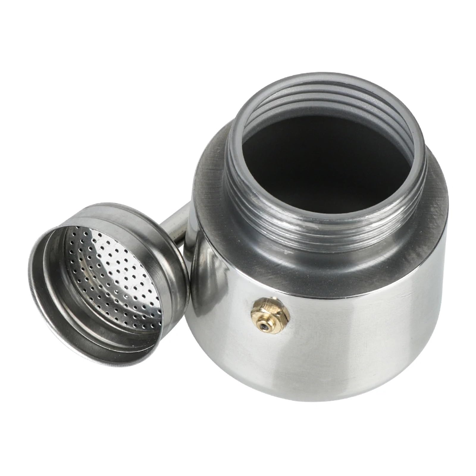 Edelstahl-Moka-Kanne For 2, 4, 6 Und 9 Tassen Mit Integriertem Filter | Brühkanne zur Zubereitung von Espresso und Latte an der Küchentheke(100ml)