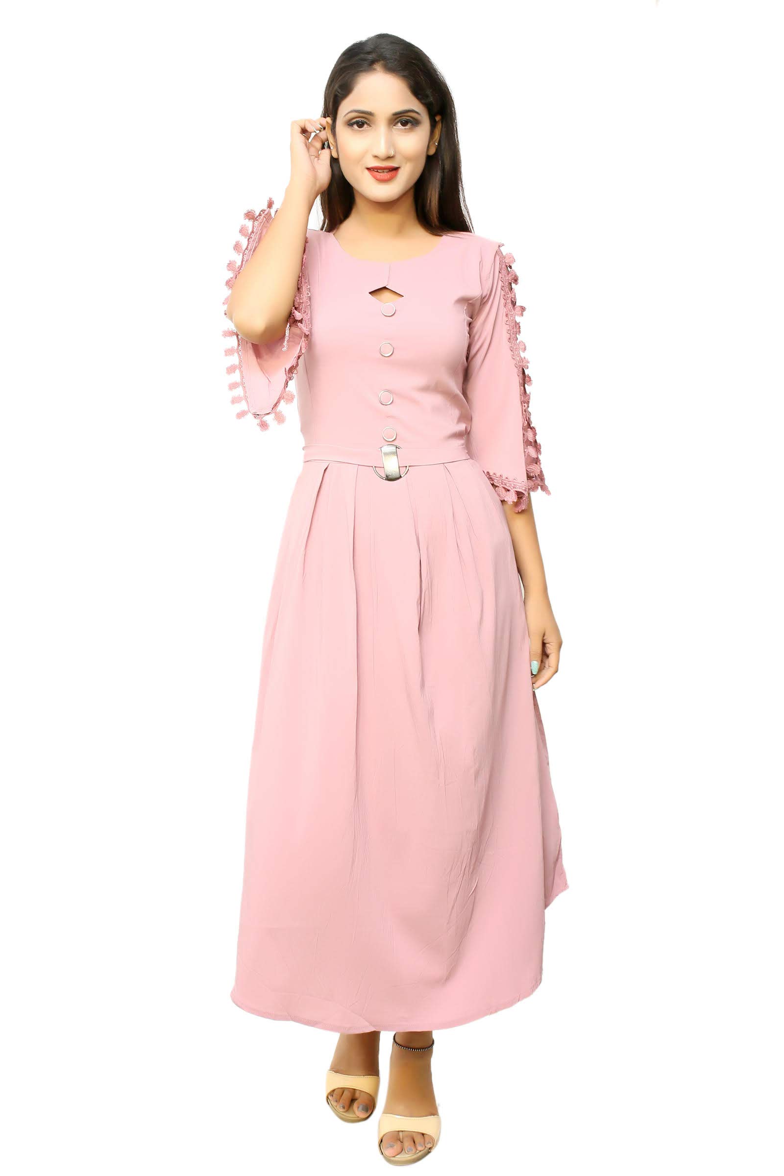 Girl's A-Line Midi Dress