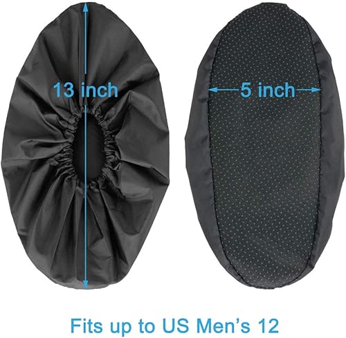 Miniatura 2 de Fundas reutilizables para botas y zapatos, resistentes al agua, antideslizantes y lavables para contratistas de bienes raíces para mantener limpios,