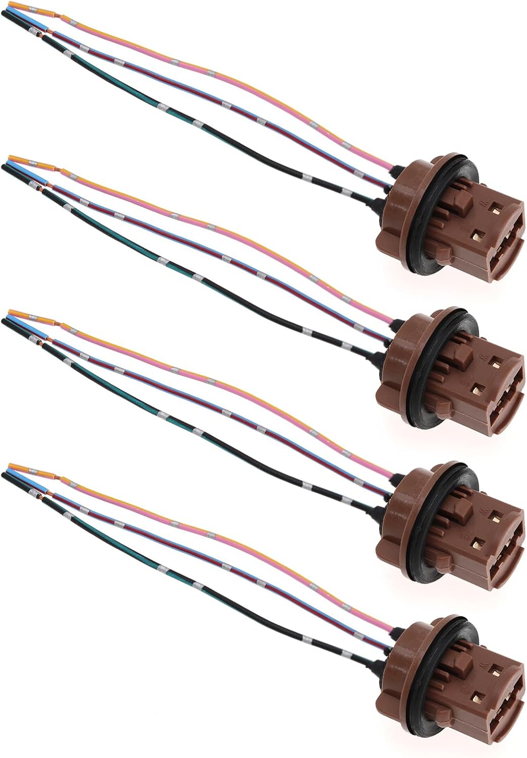 Create idea 4Pcs T20 7443 Car Light Bulb Sockets Replacement Light ...