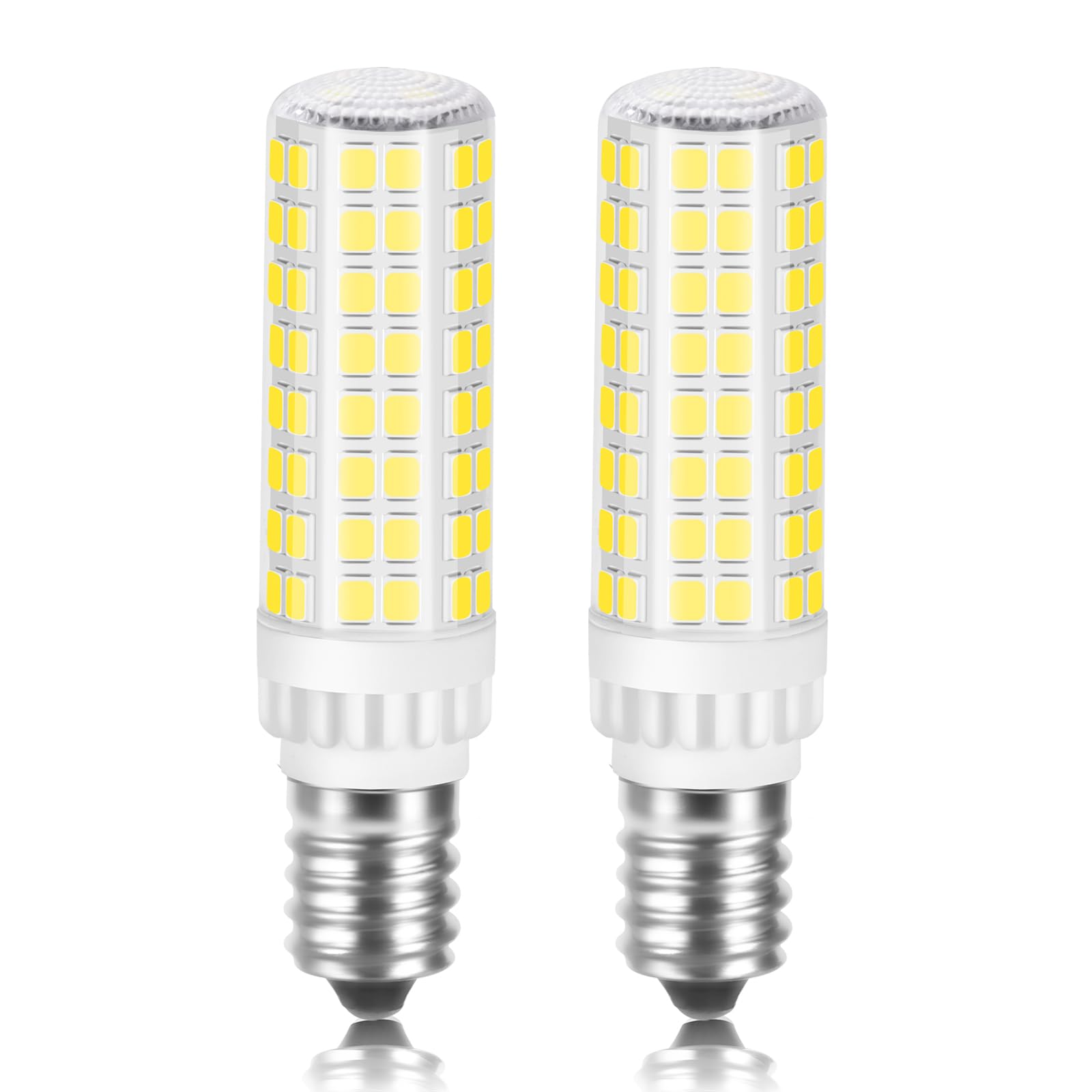 Karyoosi 2 Pack E14 LED Light Bulb, E14 LED Bulb 7W, 60W Halogen Equivalent, 820LM, Cool White 6000K, AC220-240V, Non-Dimmable, Energy Saving Lamp Bulb, for Fridge, Cooker, Hood, Home Lighting
