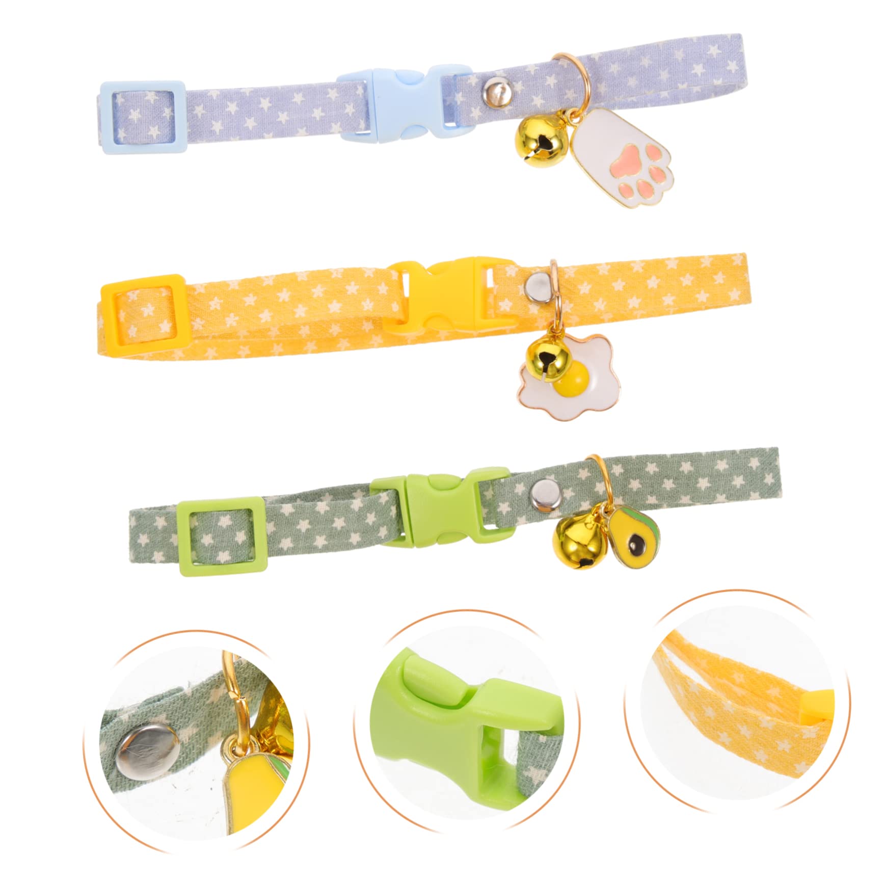 Yardwe 15pièces Collier pour Chat avec Pendentif Avocat pour Et Chiots Collier Décoratif avec Clochettes pour Utilisation Intérieure Et Extérieure Design Et