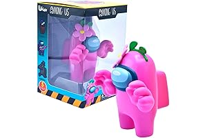 Among Us Pop It Collectible Figure: Pink with Flower by Just Toys LLC