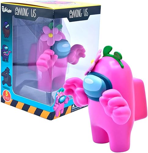 Miniatura 1 de Just Toys LLC Figuras coleccionables de Among Us (rosa con flor)