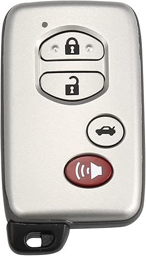 X AUTOHAUX Llavero de repuesto para automóvil HYQ14AAB de 314.3 MHz para Toyota Camry 07-09 para Toyota Avalon 07-09, 4 botones con llave de puerta,