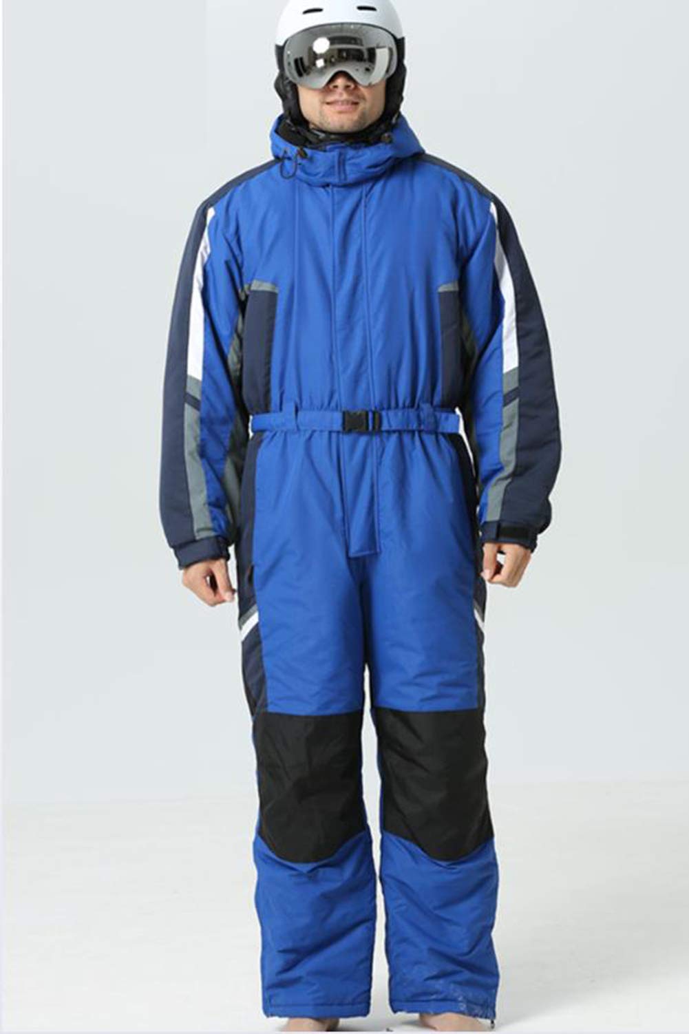 cffvdiz Costume De Ski pour Hommes Femmes Une Pièce De Ski Costumes De Ski Adulte Hiver Extérieur Étanche Imperméable Snowsuits Sautons Combinaisilles pour Les Sports De Neige
