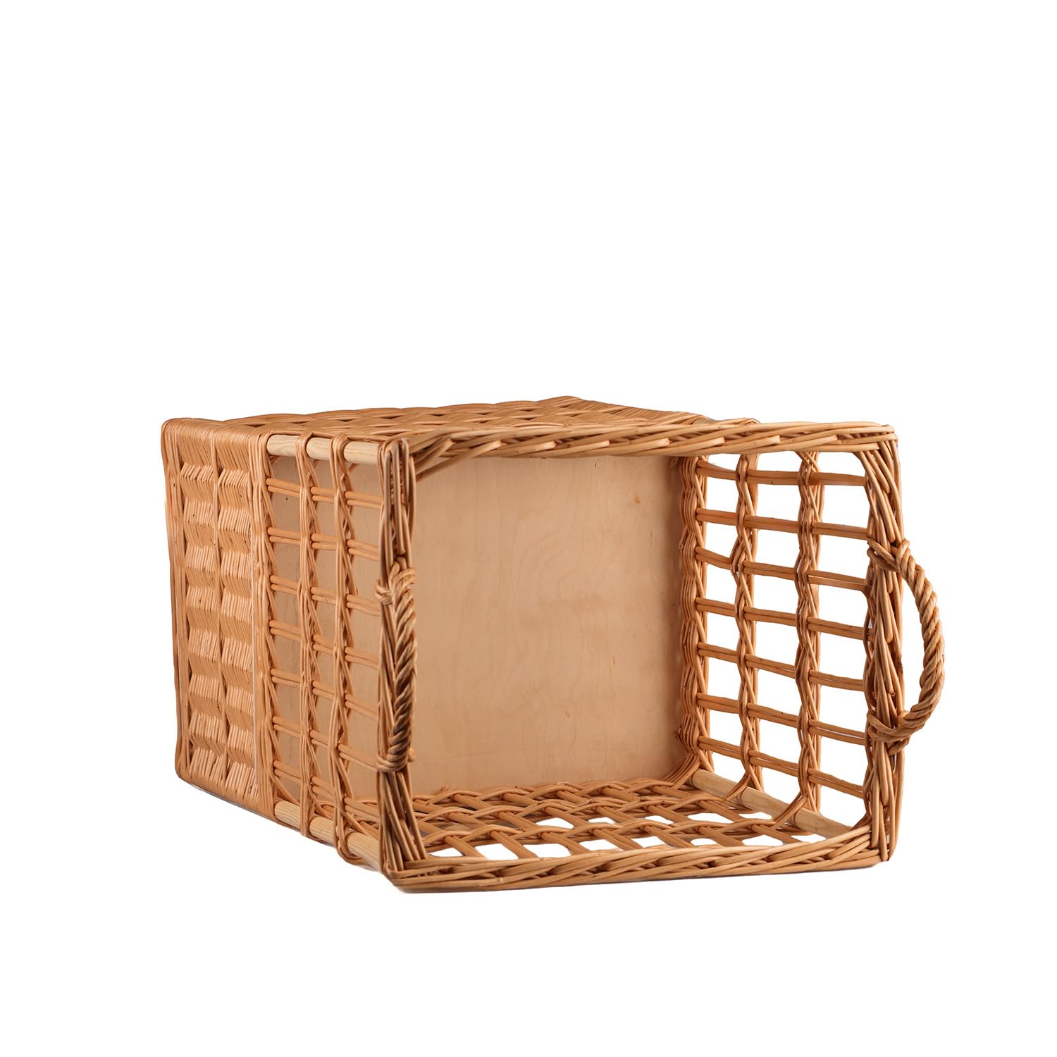 e-wicker24 Panier à baguette en osier 46 x 40 cm Hauteur 90 cm