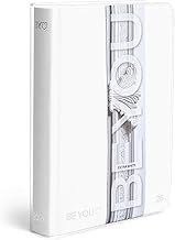 BE YOU - Diario Scuola Extra White 2025/2026, 12 Mesi, 09/25-08/26, Agenda Scolastica con Sticker e Sovracopertina Trasparente, Formato 13,5 x 18,2 cm, Per Ragazzi e Ragazze di Superiori e Medie