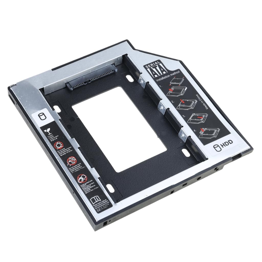 GMBYLBY 9.5mm 12.7mm Hard Drives Caddys Case Adapter For Laptops Supporting SATAs HDDs Installation Drive Bay