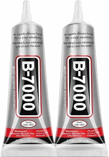 DEXURIES B7000 Multipurpose Adhesive Glue | Jewelry, Beads, Clothes, Shoes, Fabrics,Screen Repair, Metal, Stone, Glass, Mo...