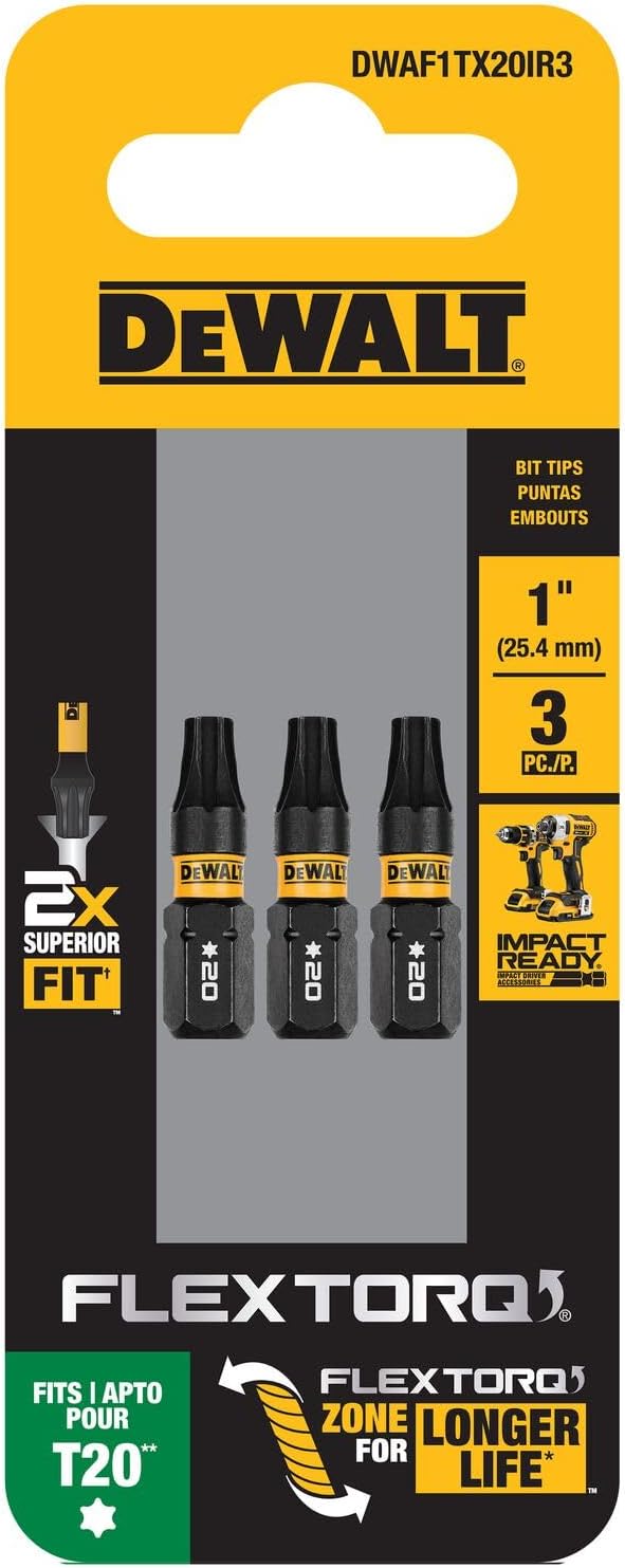 1IN TORX T20 IMPACT READY 3PK