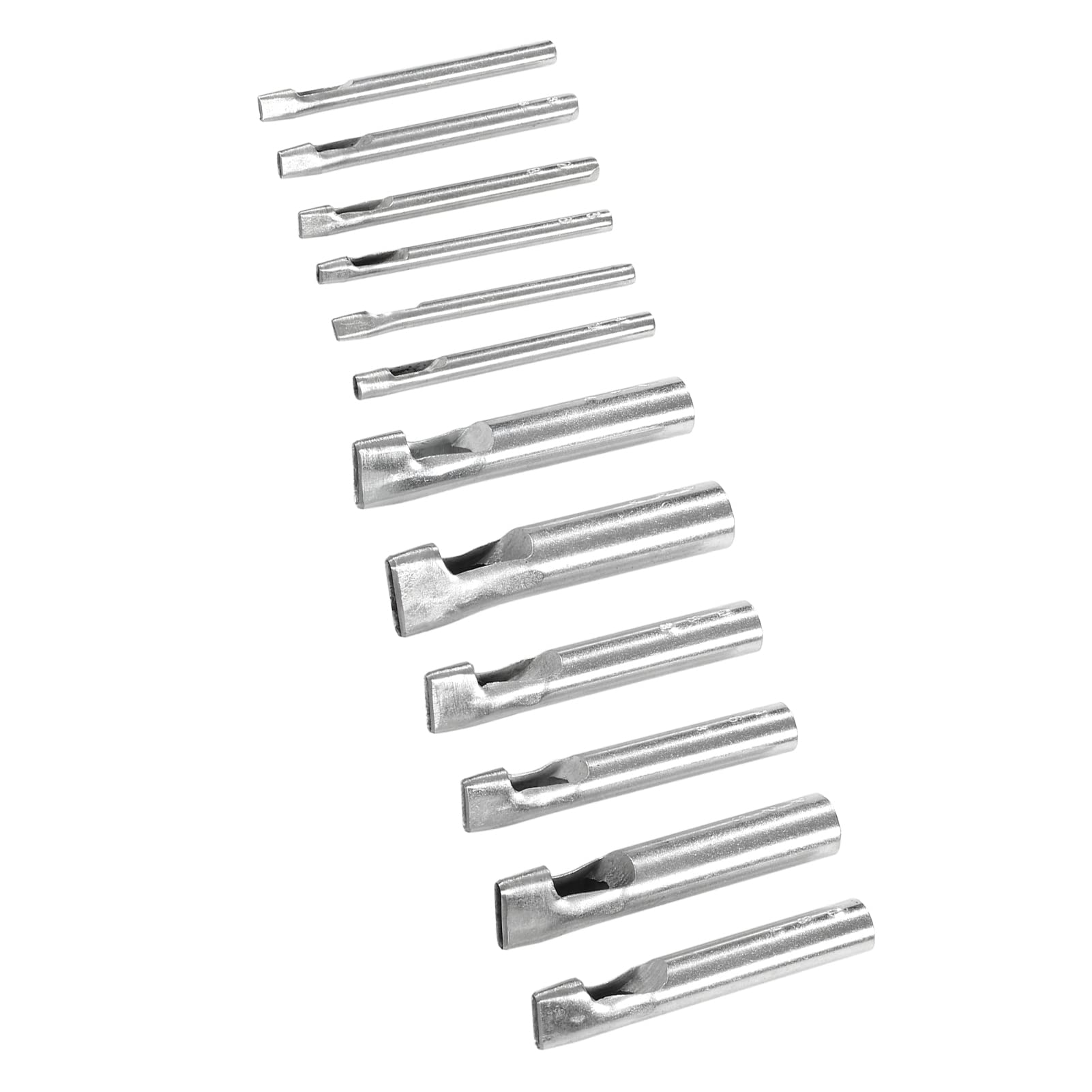 Ensemble de punch en cuir 12pcs | Puncheur de trous à courroie en acier à haut carbone pour cuir/joints/plastiques | Diamètre précis et conception de trou de puce à une pièce