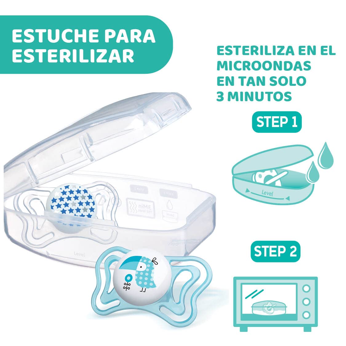 Chicco PhysioForma Light Lumi, Glow in the Dark Soother, 16-36 Months, Silicone Teat, Promotes Proper Mouth Development, 2 Pieces, Neutral - 2
