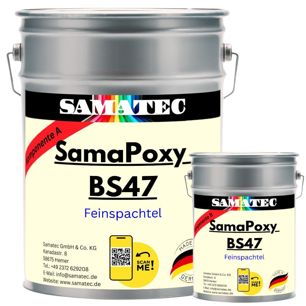 Feinspachtel Spachtelmasse Füllspachtel 2K Epoxidharz Reparatur Löcher Risse Fehlstellen BS47 (2.4 Kg)