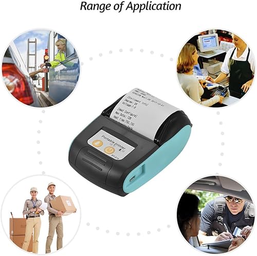 Miniatura 3 de Impresora térmica de recibos Bluetooth, Bill portátil inalámbrico Mini impresora POS, máquina de impresión de billetes de bolsillo de 2 pulgadas